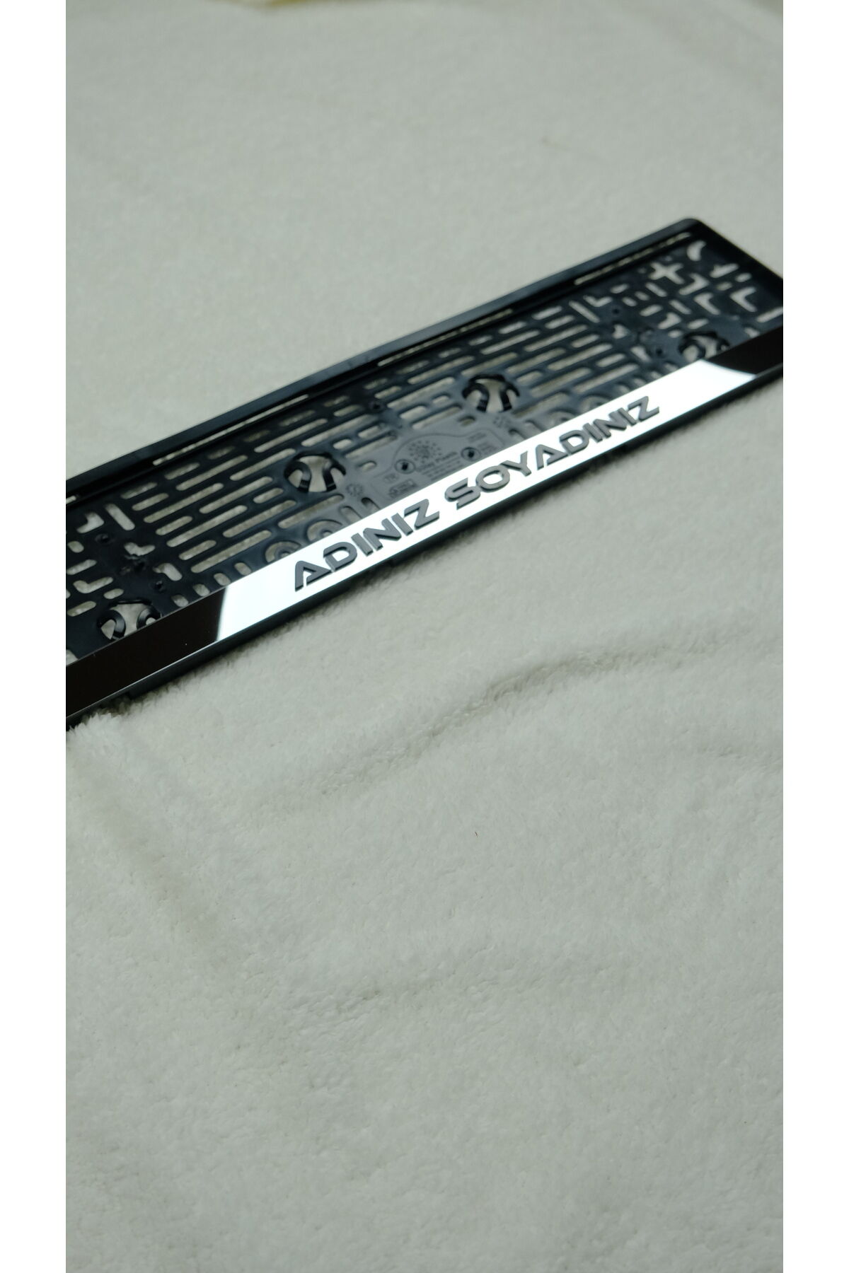 Gümüş Aynalı Pleksi Kişiye Özel Takmatik Plakalık (2 Adet)