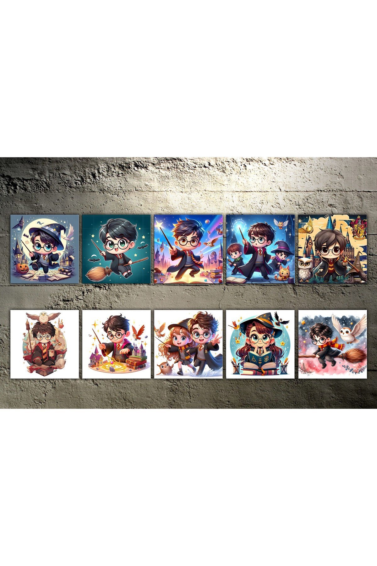 Harry Potter 10 adet 15x15 Cm 3mm MDF Poster
