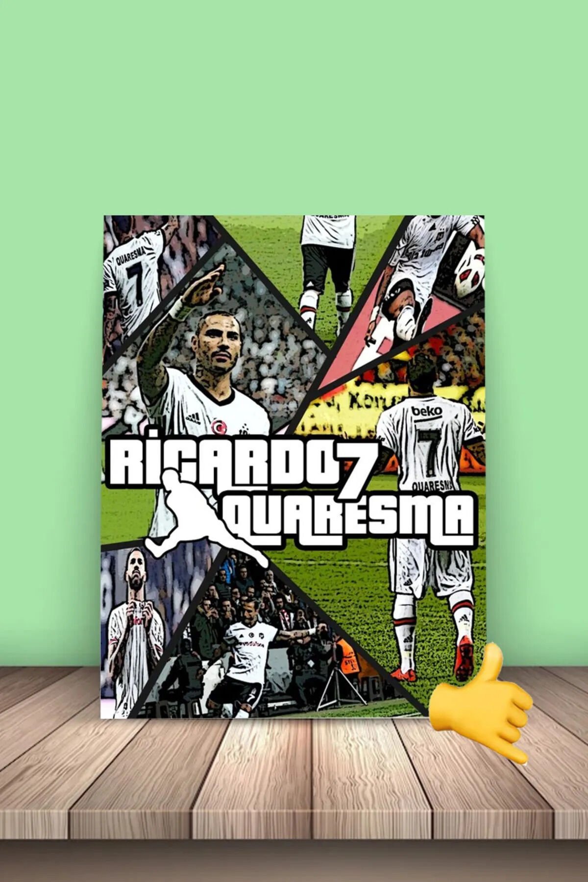 K Ricardo Quaresma 7 -1 20x30 Mdf Ahşap Tablo
