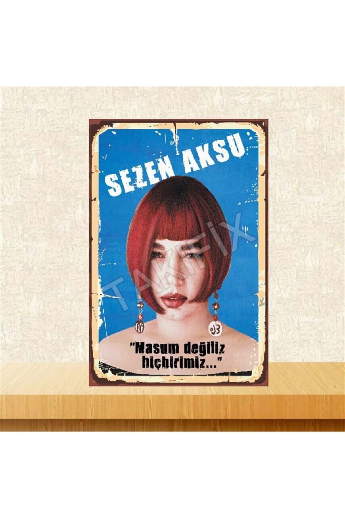 Sezen Aksu Masum Değiliz Retro Ahşap Poster 20x30 cm Tkfx4080