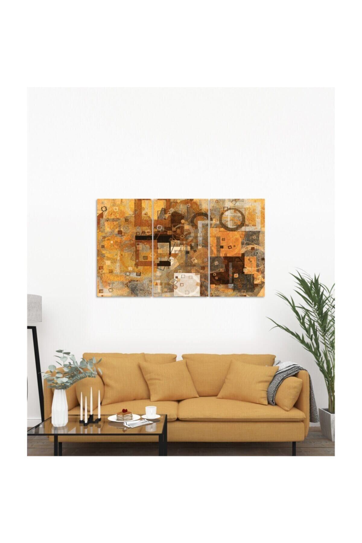 Hediyelik,dekoratif- Soyut Desenler 3 Parça Mdf Tablo 2