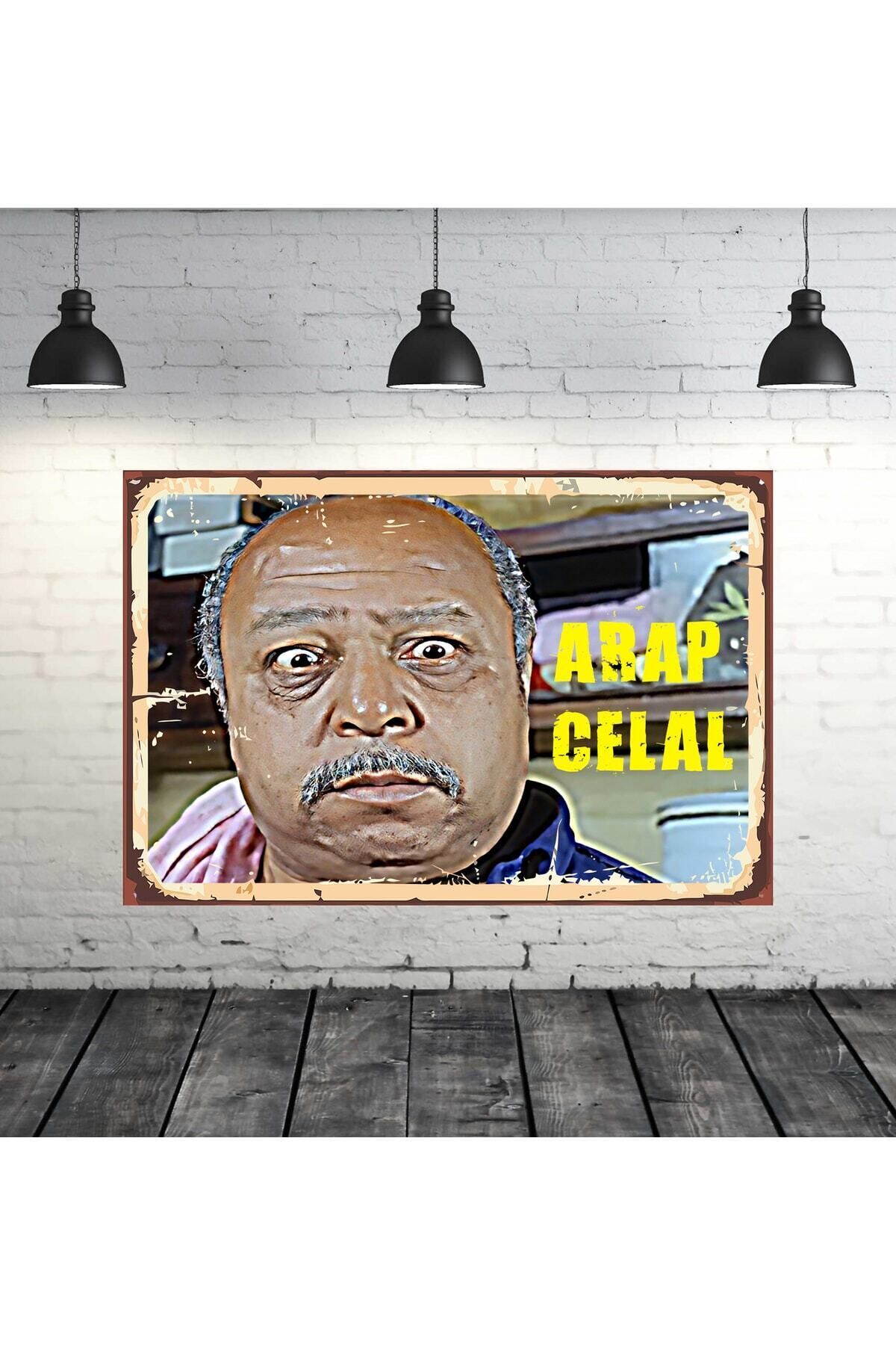 Yeşilçam Arap Celal Tasarımlı 20x30 Cm Retro Ahşap Tablo