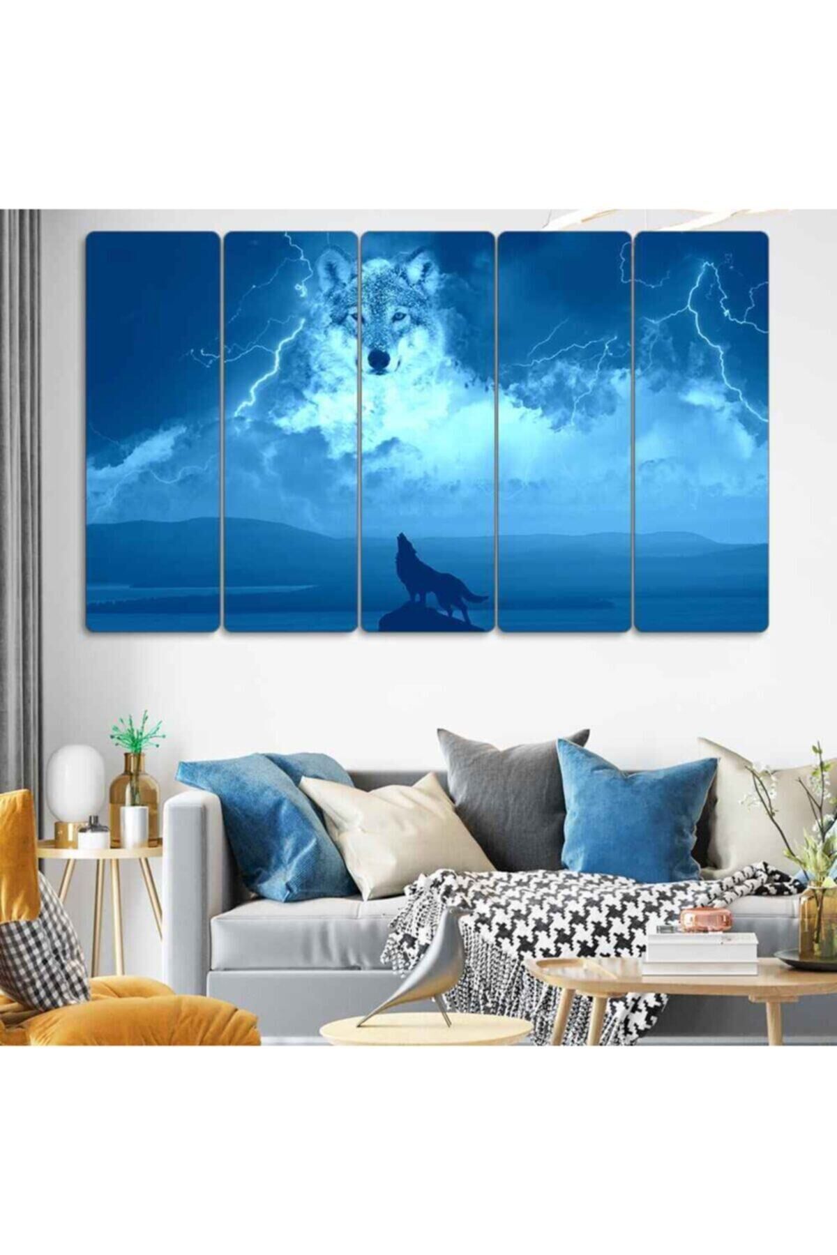 Kurt - 5 Parçalı Tablo