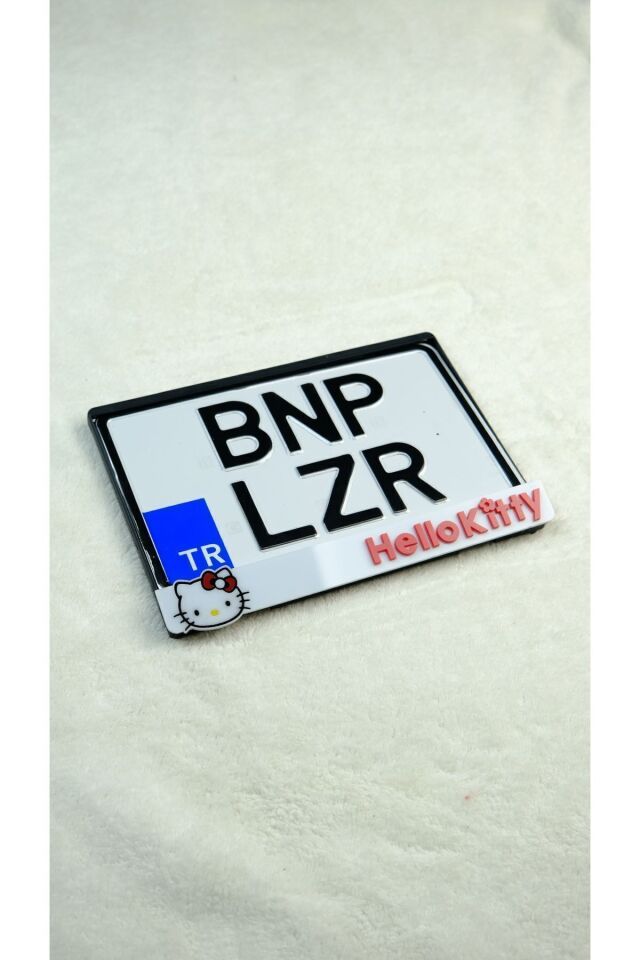 HELLO K. Lazer Kesim Pleksi Motor Plakalık