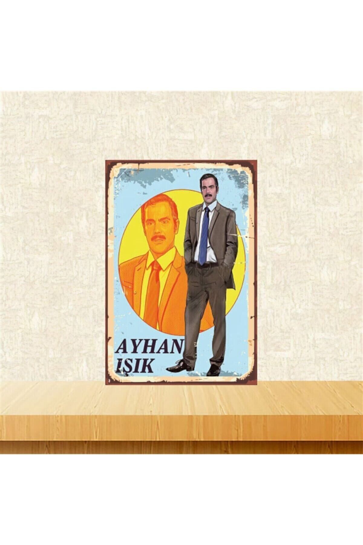 Ayhan Işık 20-30 Cm Retro Ahşap Tablo Tkfx4904