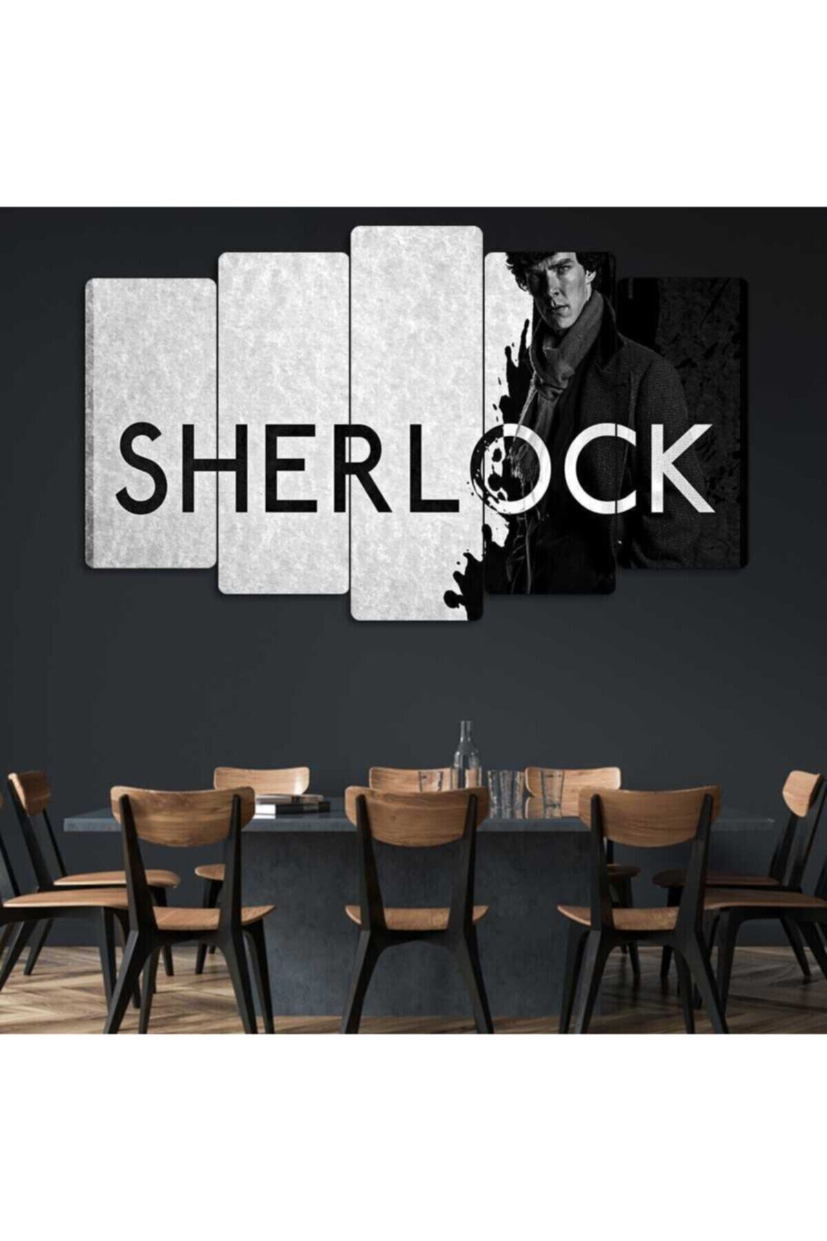 Sherlock Holmes - 5 Parçalı Tablo
