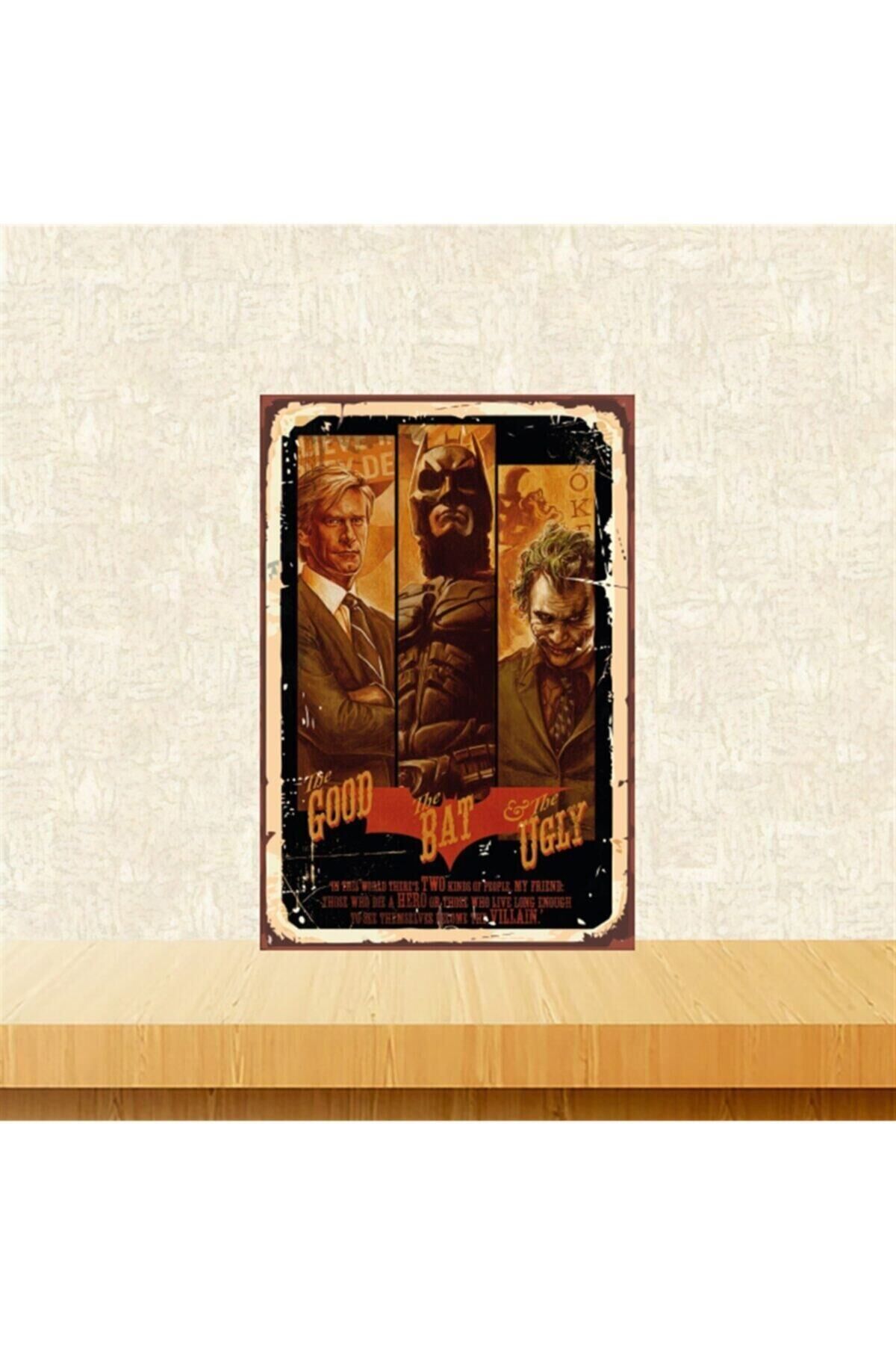 Good Bat Ugly 20-30 Cm Retro Ahşap Tablo Tkfx5100