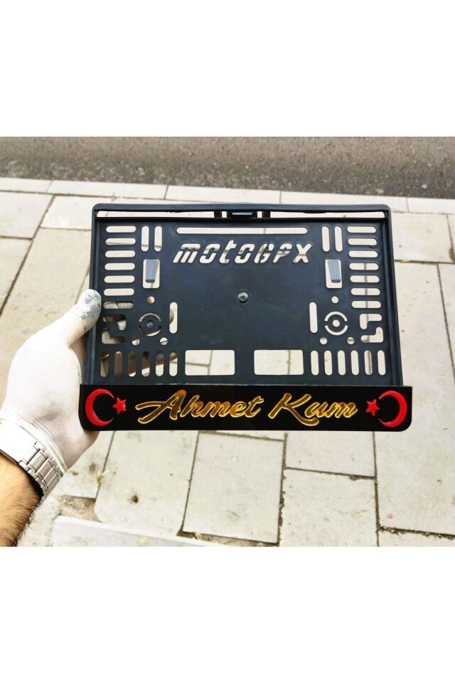 Motor Plakalık Isimli Kişiye Özel Lazer Kesim Takmatik Pleksi ( 1 Adet )