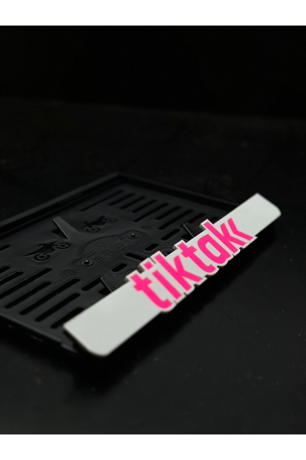 TİKTAK MOTOSİKLET 3 D LÜX PARLAK PLAKALIK