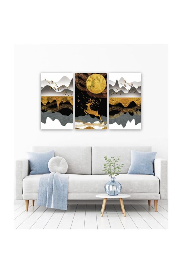 Hediyelik,dekoratif- Allah Lafzi 3 Parça Mdf Tablo 2