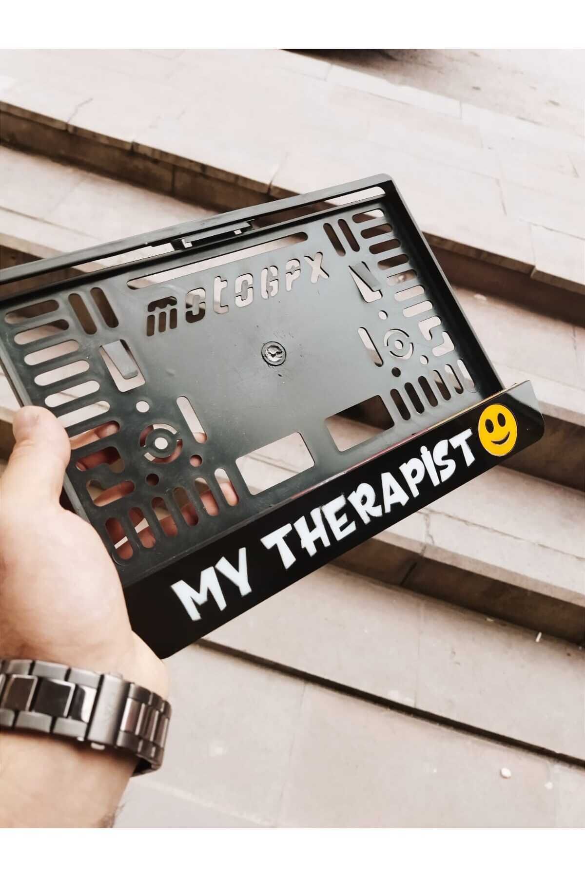 Motorsiklet Plakalık My TheRapist Lazer Kesim Pleksi plakalık | kişiye özel plakalık Uyumlu