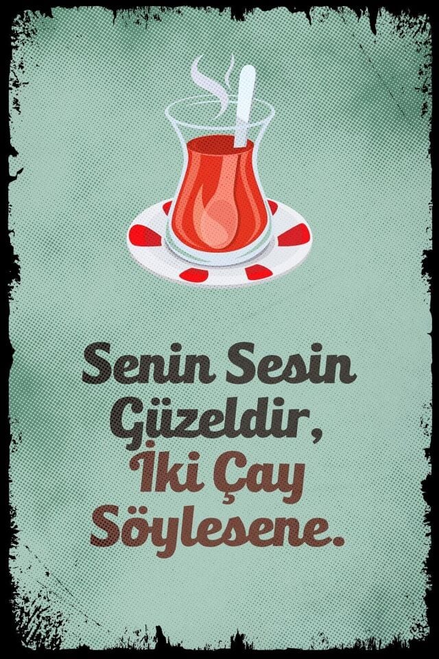 Senin Sesin Güzeldir Retro Ahşap Poster