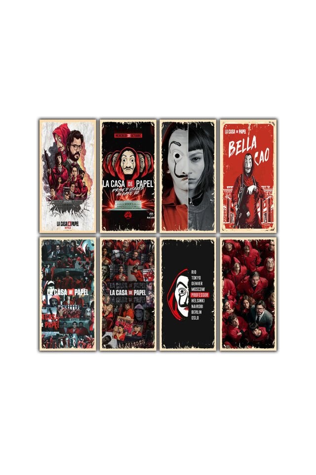 La casa de papel 8li set 10x20