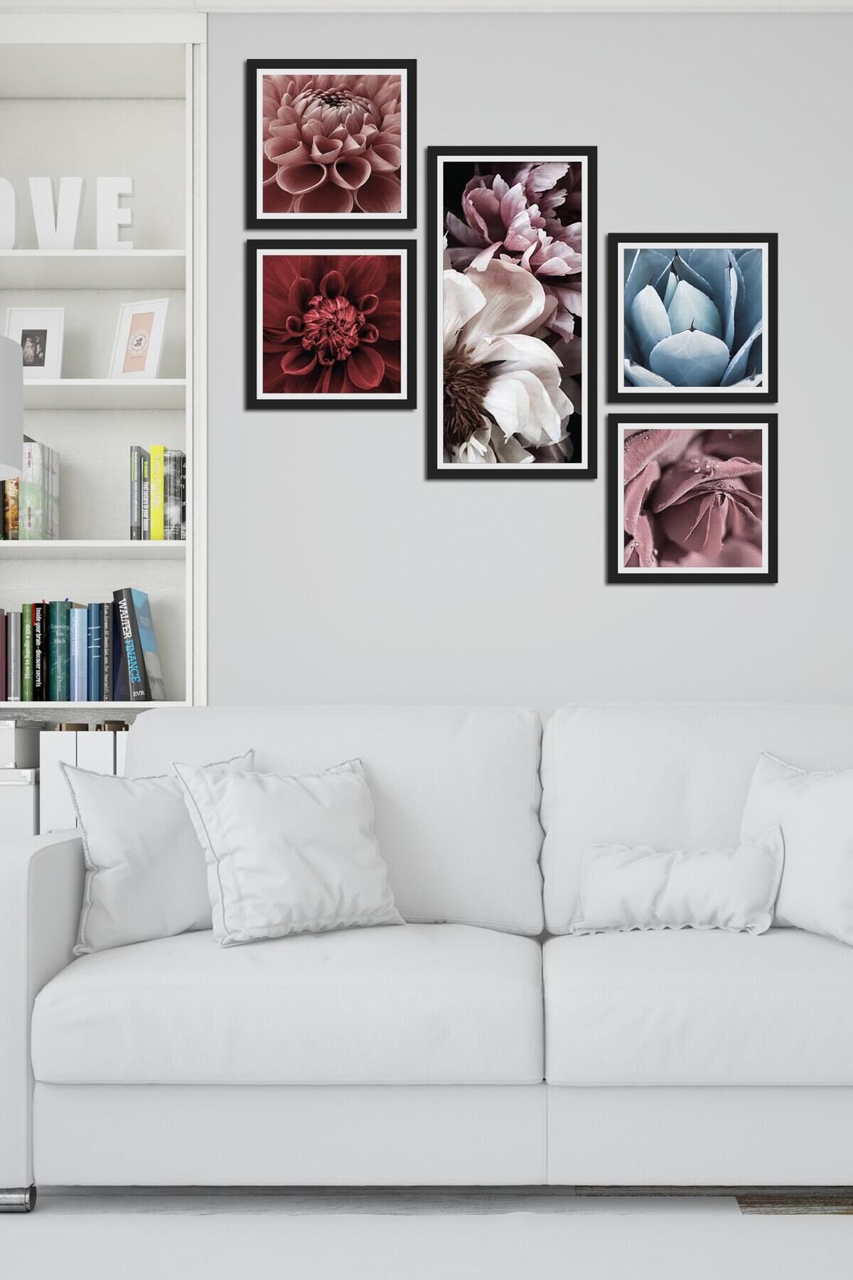 Collage Style 5 Parçalı Mdf Tablo Atf217