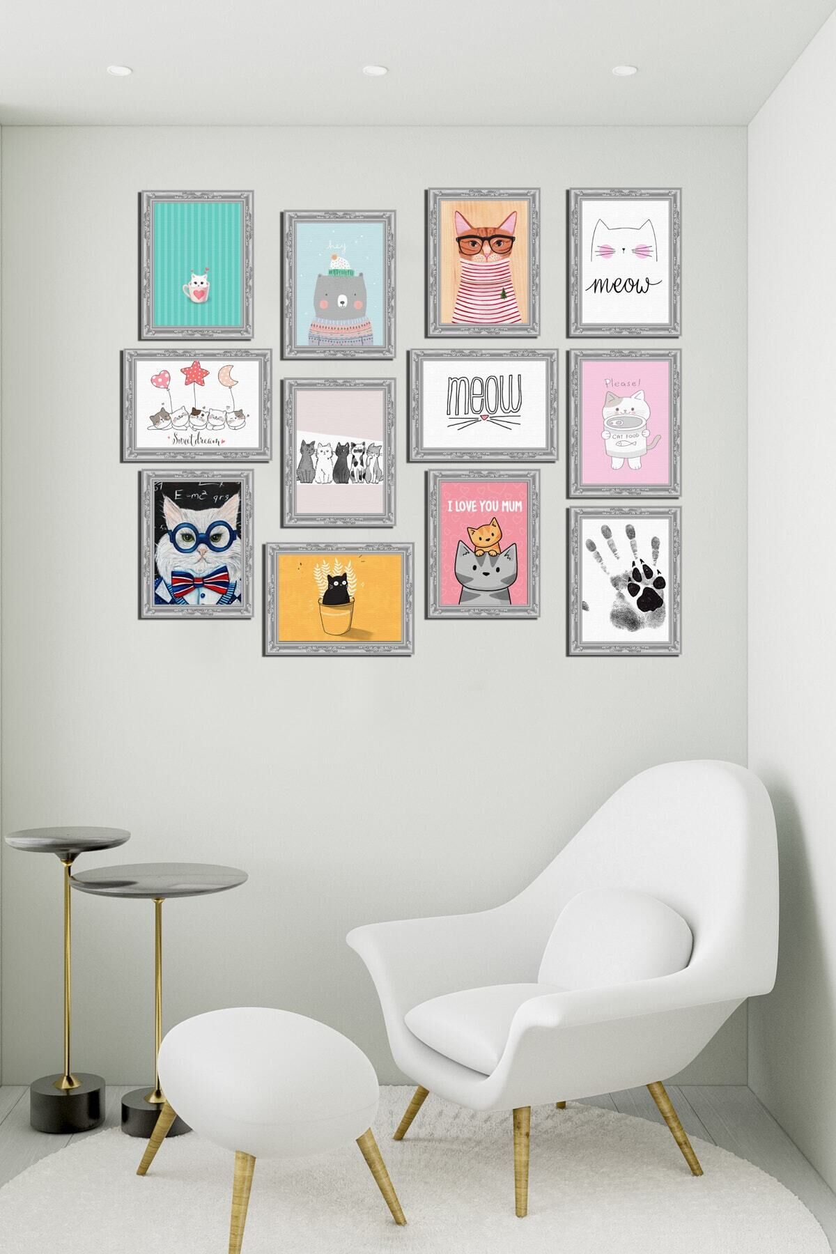 Modern Style 12 Parçalı Mdf Tablo Mck086