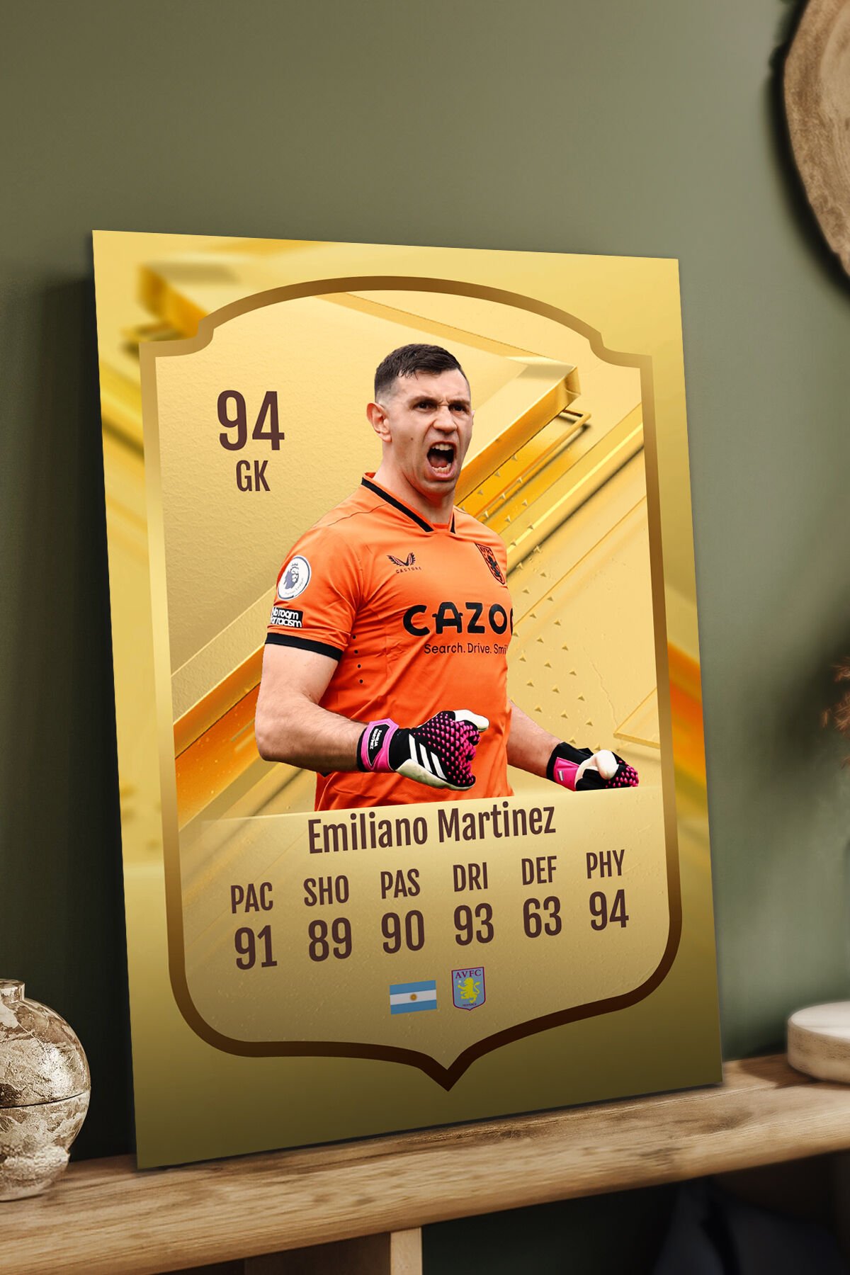 Futbolcu Fut Card mdf tablo serisi seti