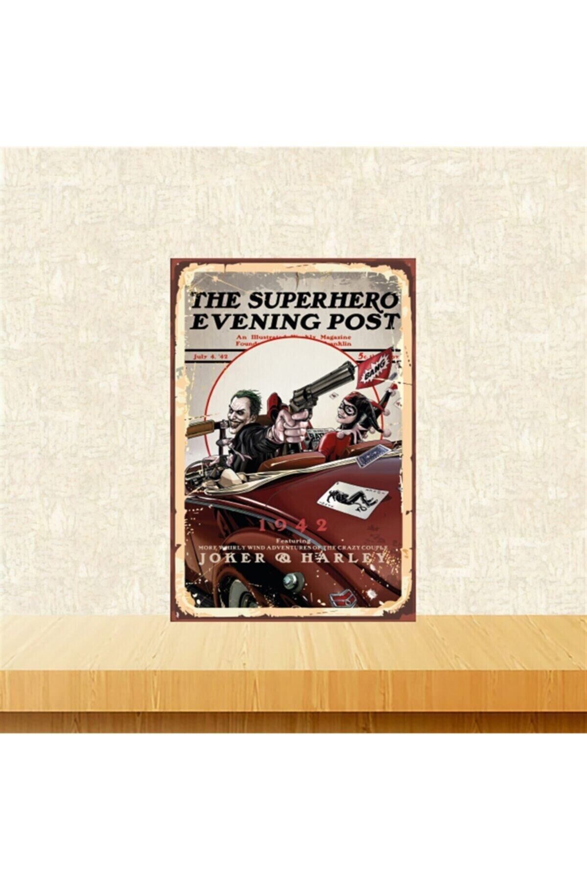 Harley&joker 20-30 Cm Retro Ahşap Tablo Tkfx5031