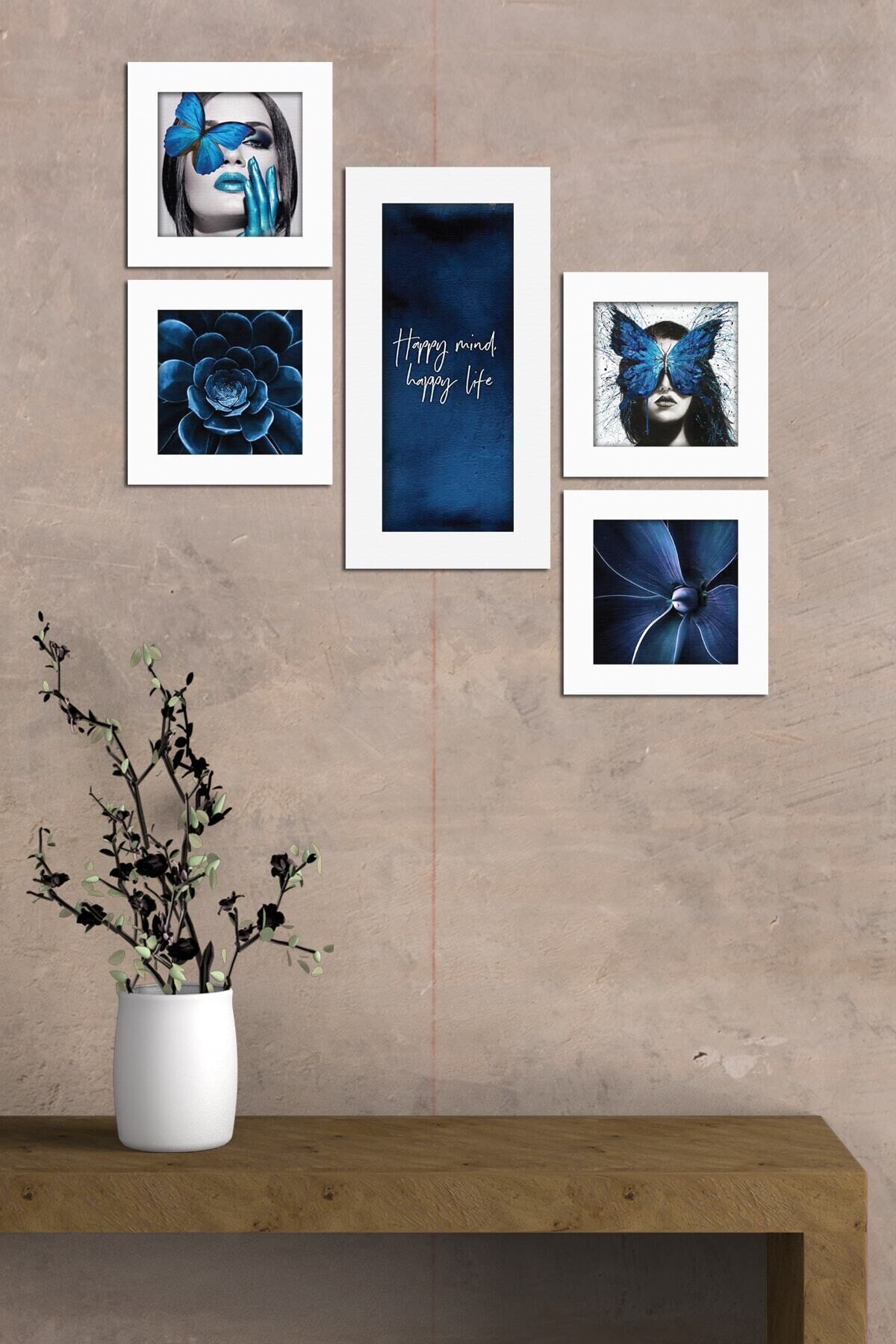 Collage Style 5 Parçalı Mdf Tablo Atf230