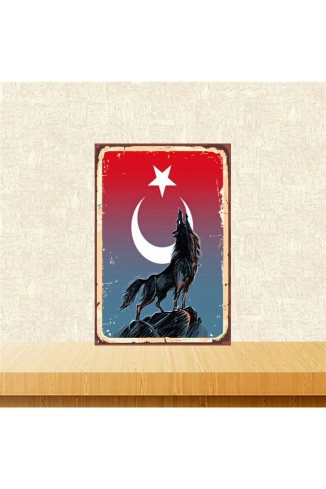 Uluyan Kurt Tasarımlı 20-30 Cm Retro Ahşap Tablo Tkfx4552