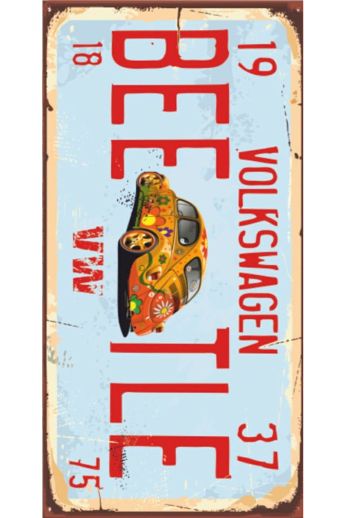 Volkswagon Ww Retro Ahşap Poster – Özel Koleksiyon – Hbb