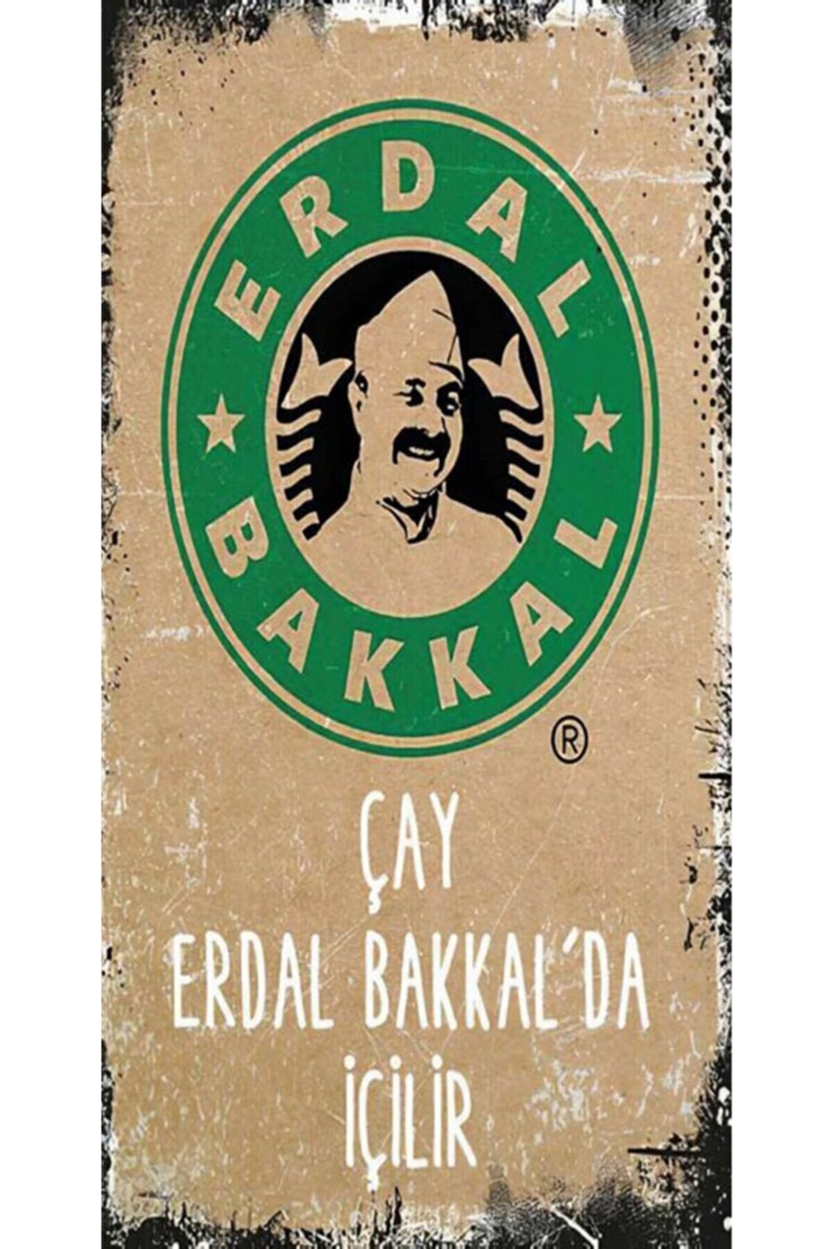 Erdal Bakkal Retro Ahşap Poster – Özel Koleksiyon-hbb