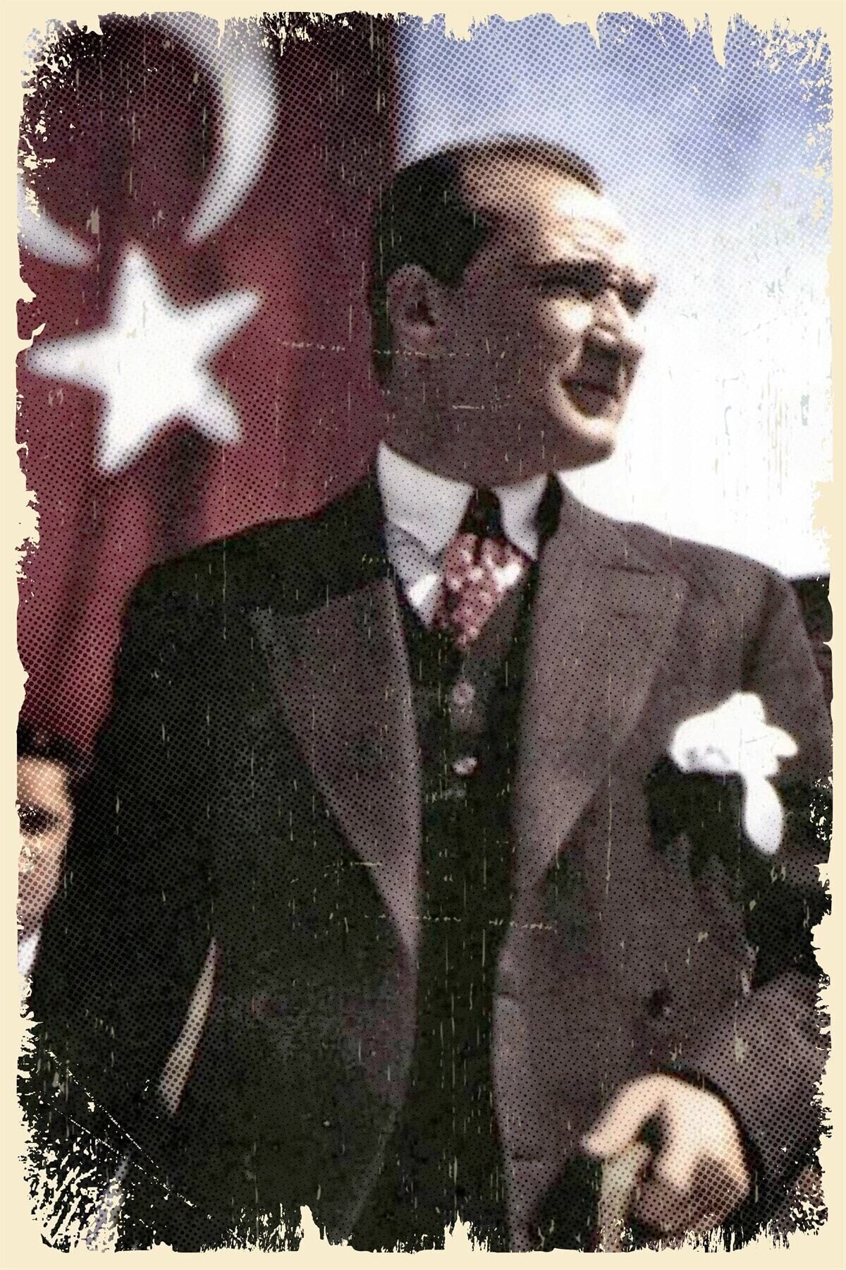 Atatürk Retro Ahşap Poster004
