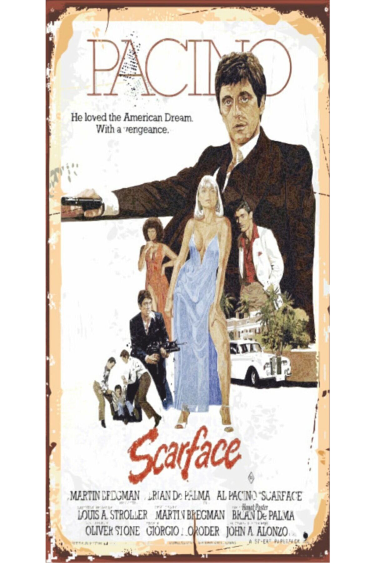 Pacino - Retro Ahşap Poster – Özel Koleksiyon – Hbb