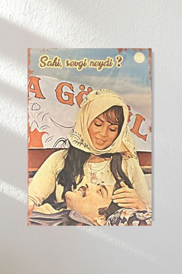 ''yeşilçam 3'' Ahşap Poster Ikili Set 20*15 Cm