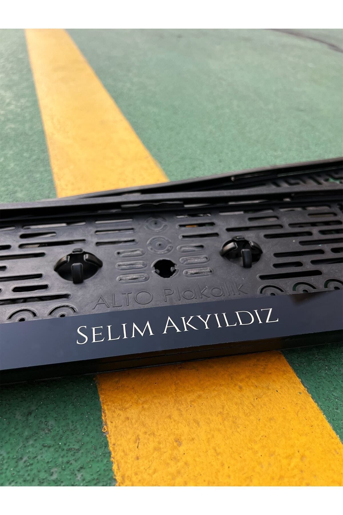 Düz Yazı Fontlu Takmatik Plakalık