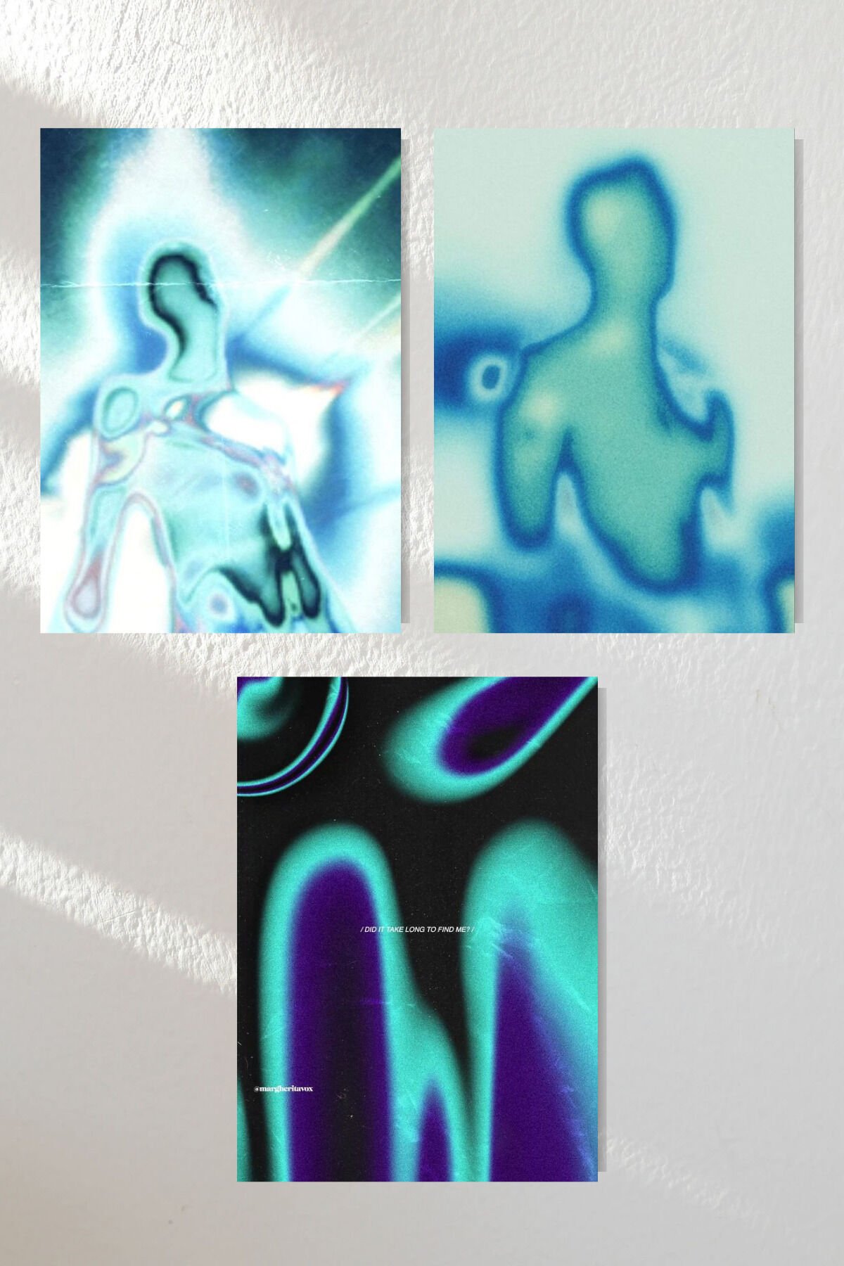 ''Renk Karmaşası Serileri 2'' Ahşap Poster Üçlü Set 20*30 cm