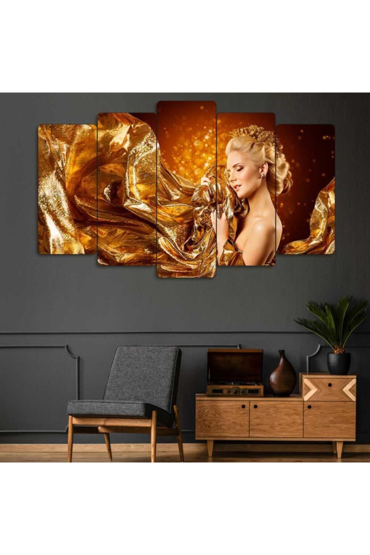 Kuaför Salonu 5 Parçalı Tablo