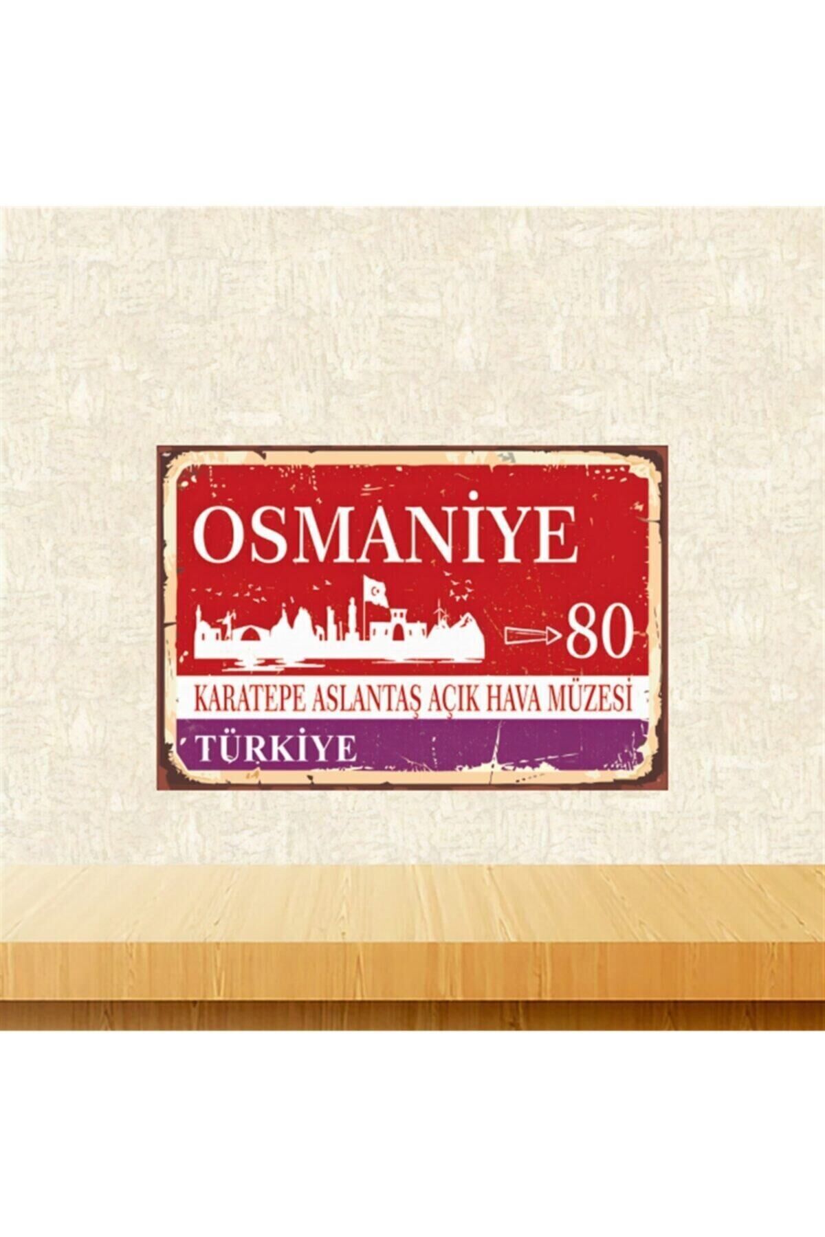 Osmaniye Retro Ahşap Tablo Tkfx5808