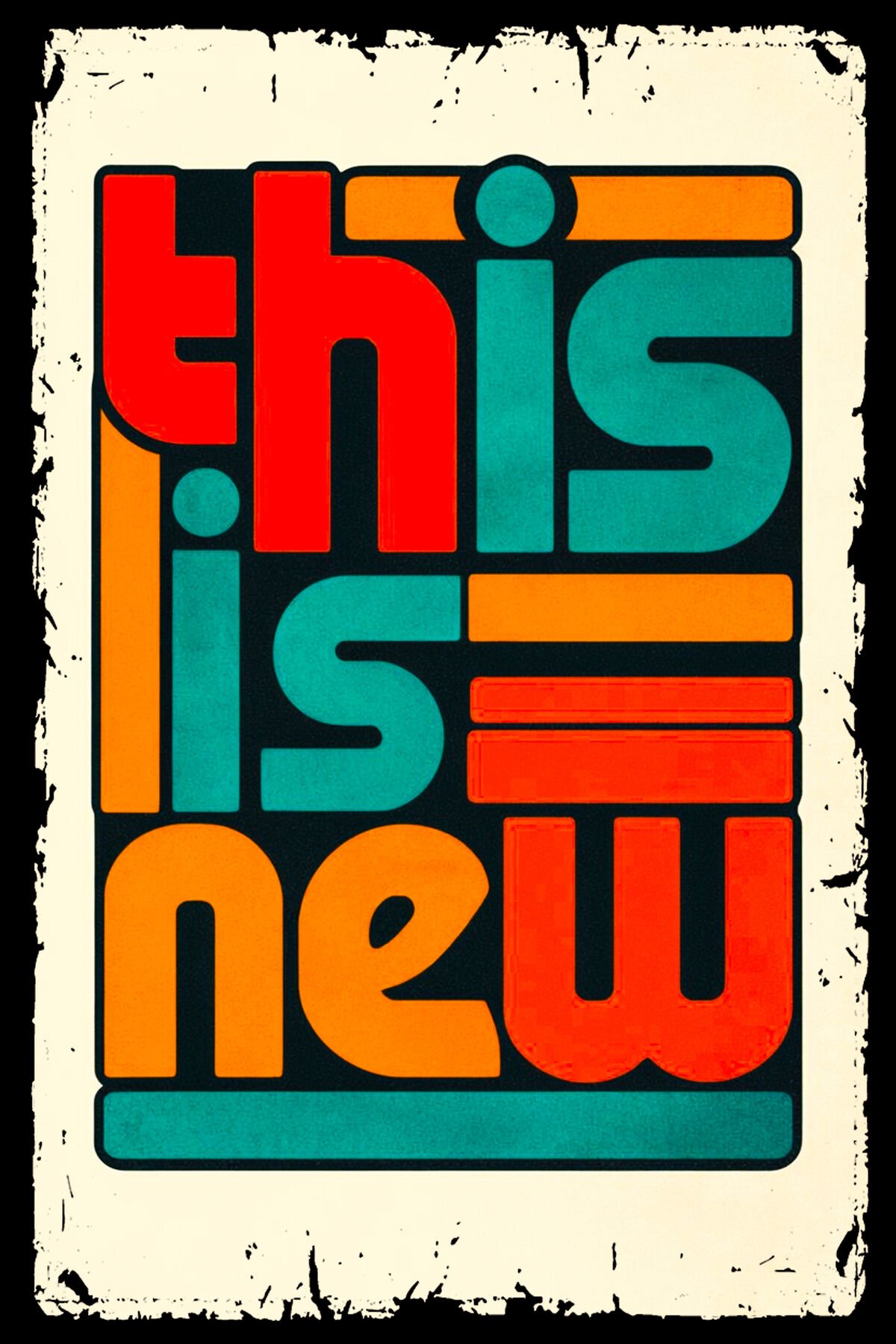 Duvar Yazıları Retro Ahşap Dekorasyon Poster, Tablo (20x30) cm