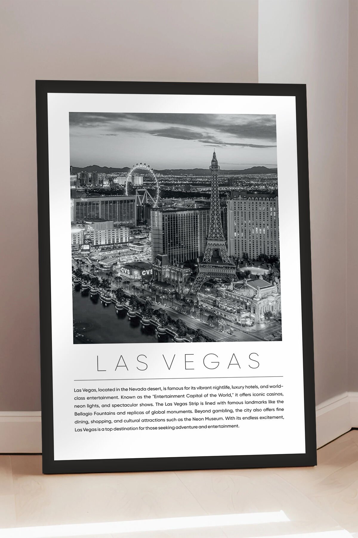 Dünya Şehirleri Koleksiyonu Çerçeve Görünümlü Mdf Tablo