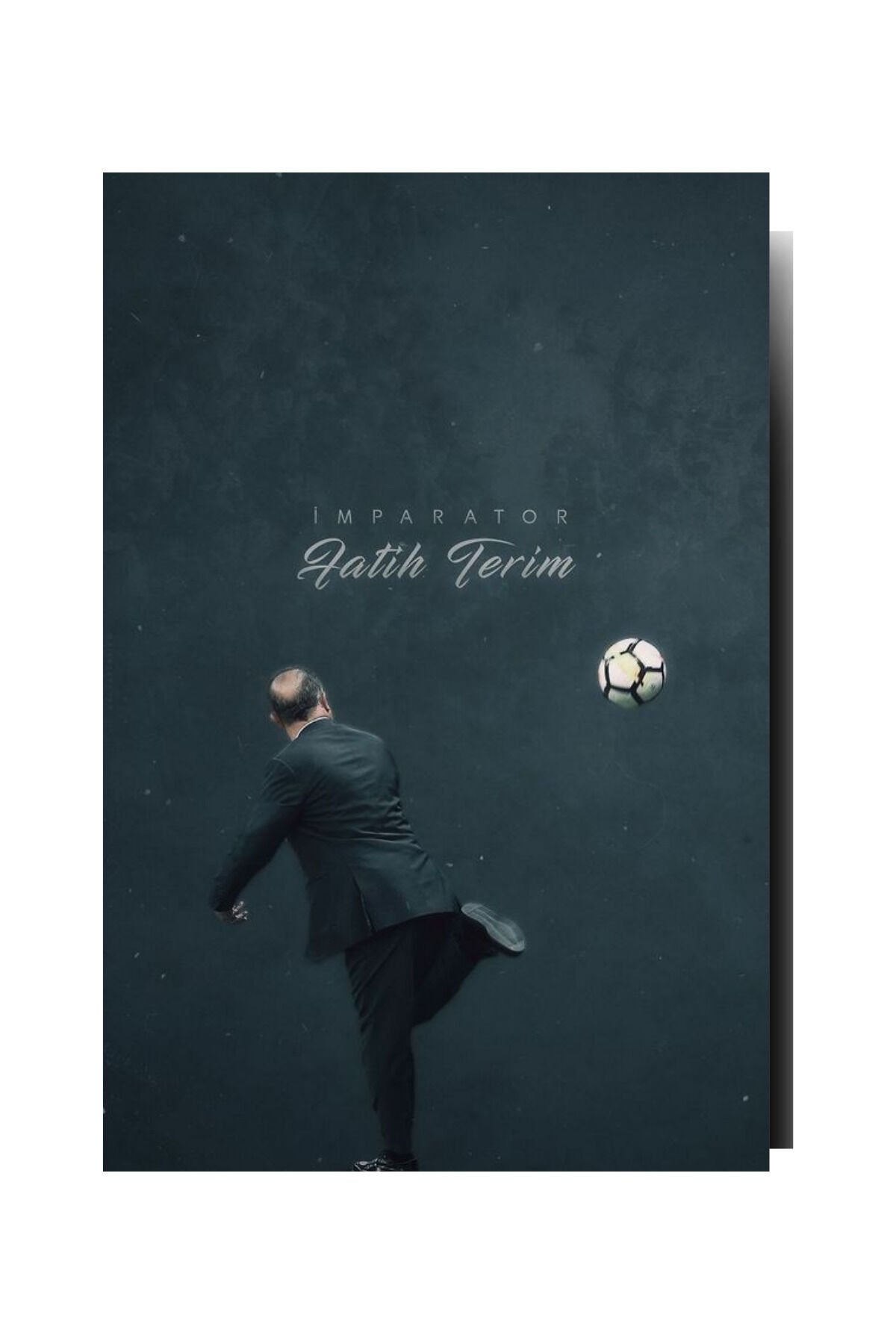 ''fatih Terim'' Ahşap Poster - 20*15 Cm (3MM MDF) - Çift Taraf Bantlı