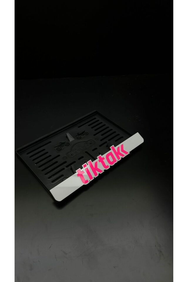 TİKTAK MOTOSİKLET 3 D LÜX PARLAK PLAKALIK