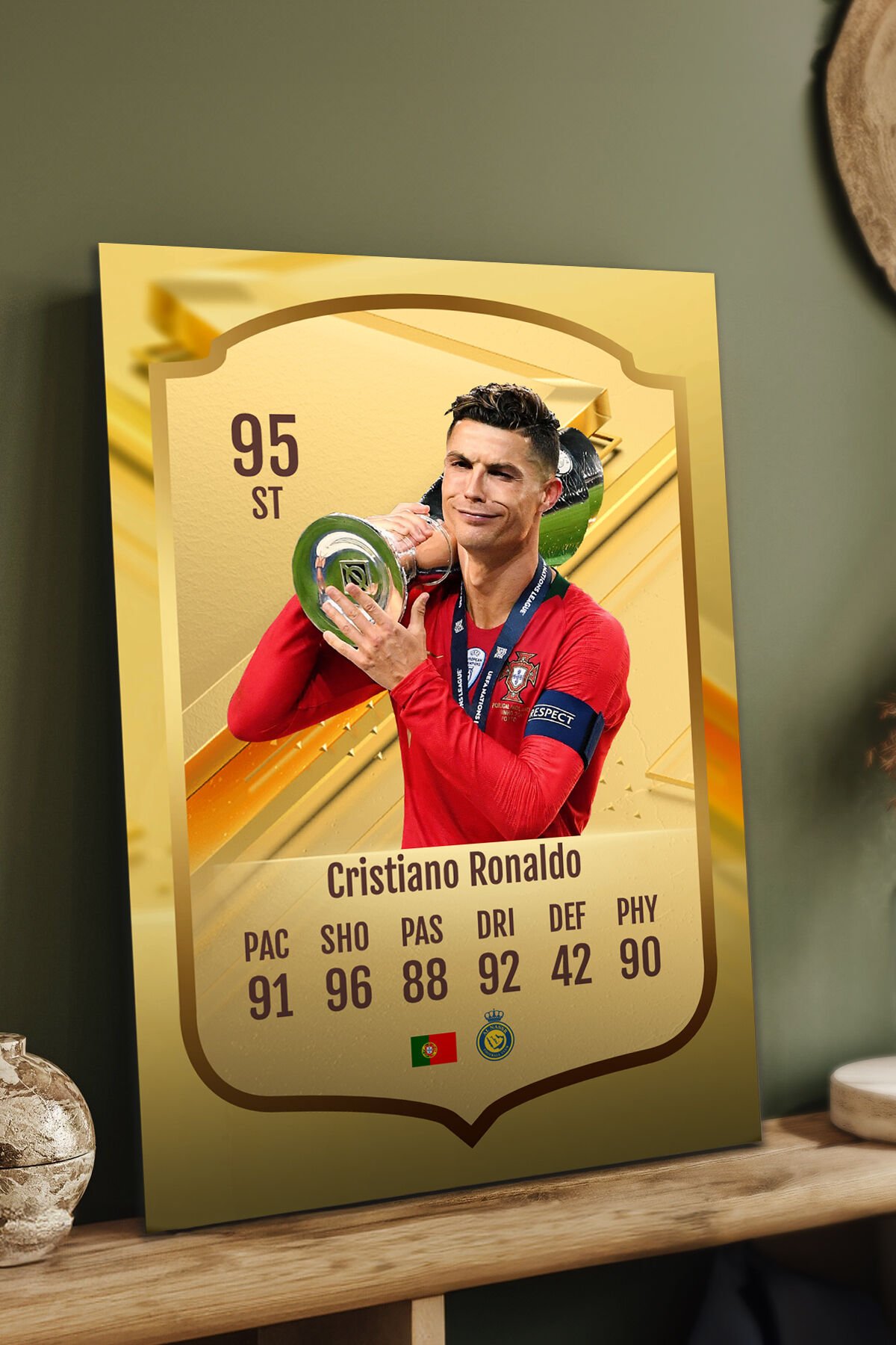 Futbolcu Fut Card mdf tablo serisi seti