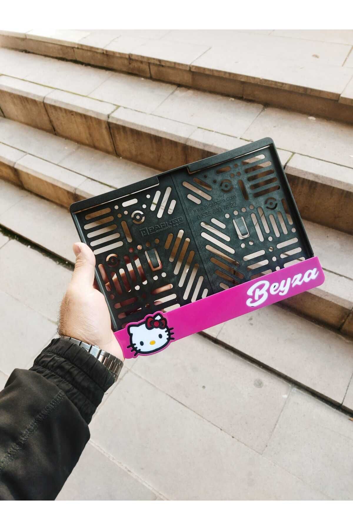 Motorsiklet Plakalık HELLO KİTY Lazer Kesim Pleksi plakalık | kişiye özel plakalık