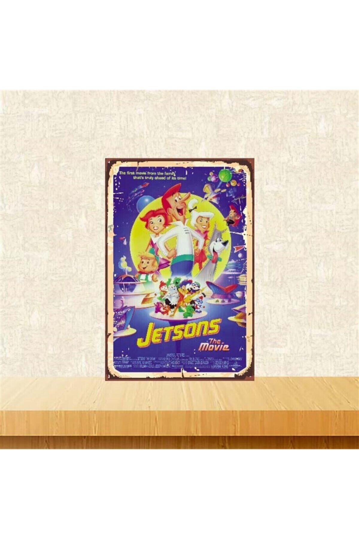 Jetsons Tasarımlı 20-30 Cm Retro Ahşap Poster