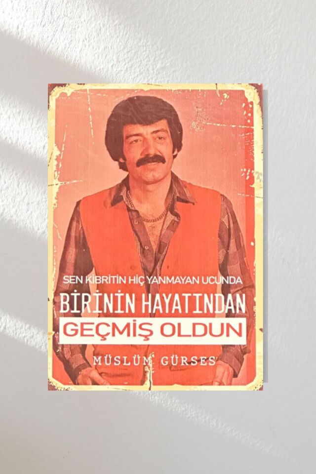 ''müslüm Baba'' Ahşap Poster Dörtlü Set 20*15 Cm