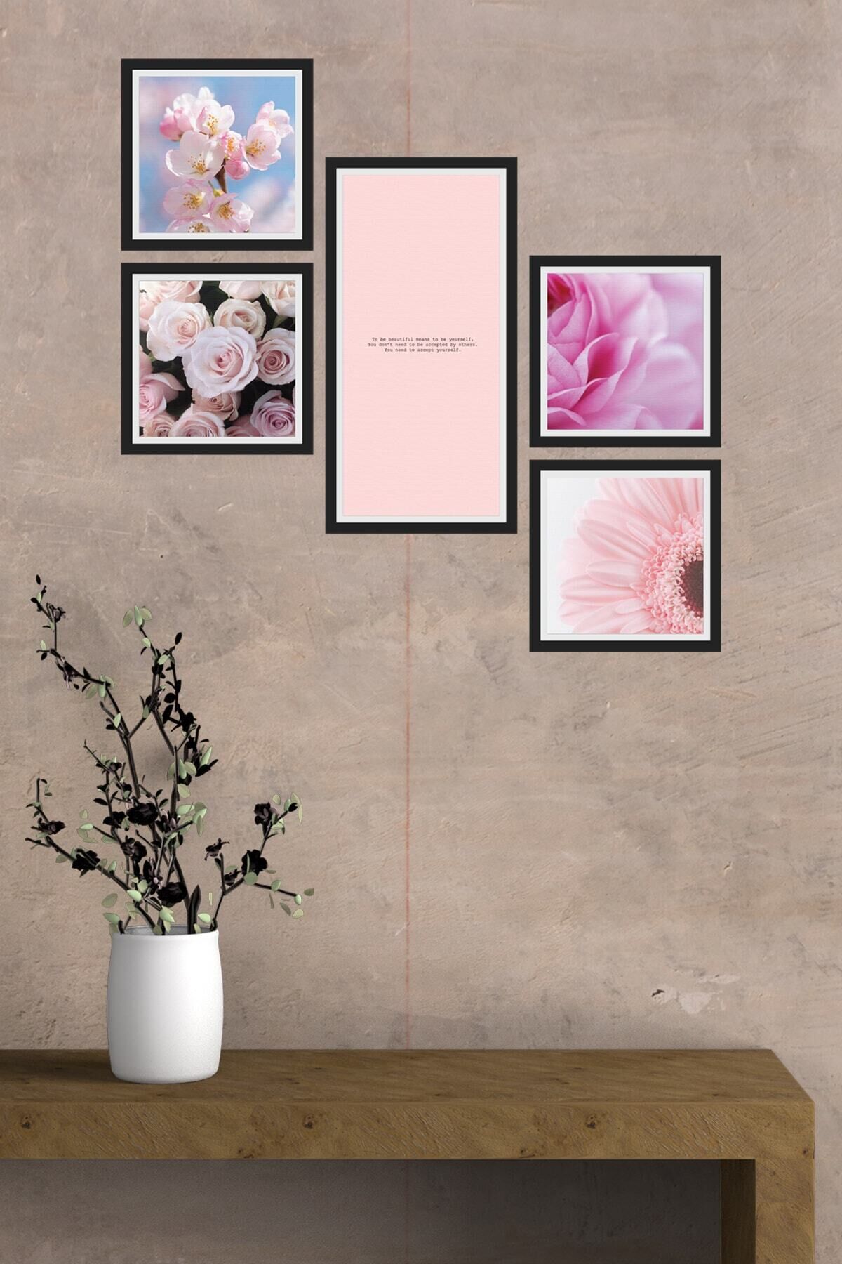 Collage Style 5 Parçalı Mdf Tablo Atf252