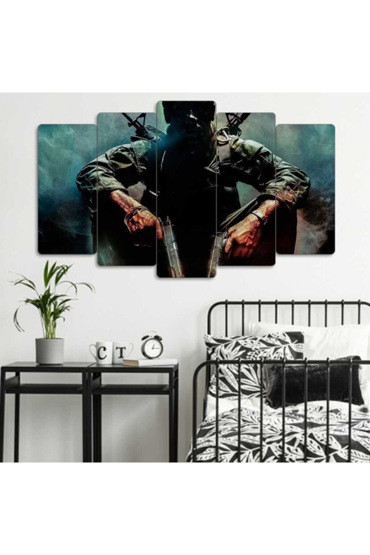 Call Of Duty Black Of - 5 Parçalı Tablo