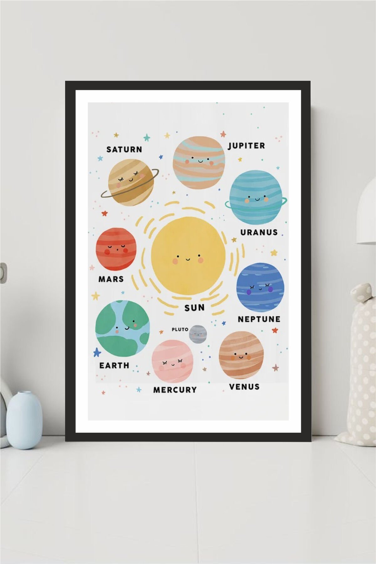 Çocuk Odası Tasarımlı Çerçeve Görünümlü Mdf Tablo