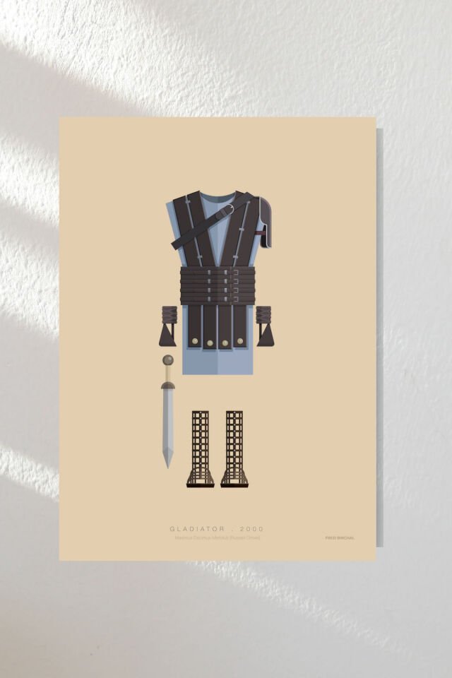 ''Film Kostüm Serileri'' Ahşap Poster Altılı Set 20*30 cm