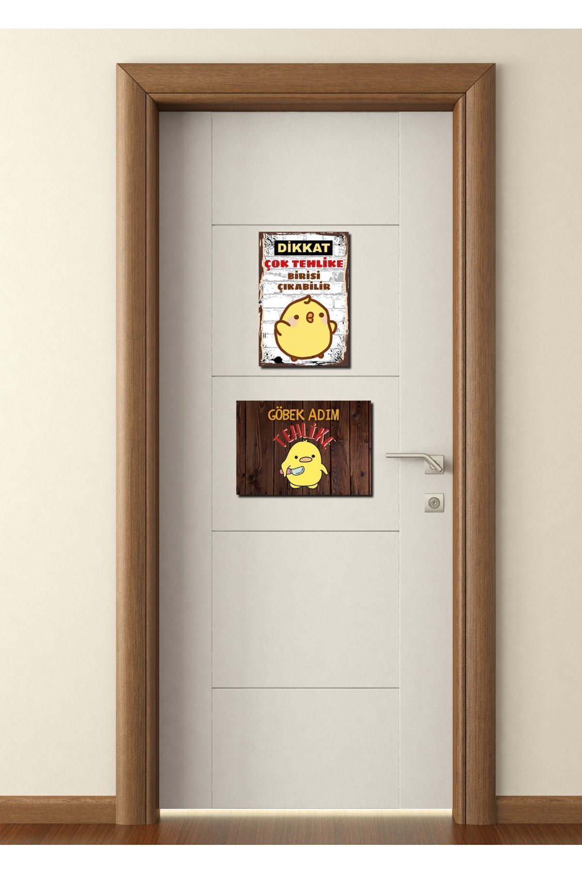 Tehlikeli Civciv 2'li Kapı Posteri Set (20x30cm)