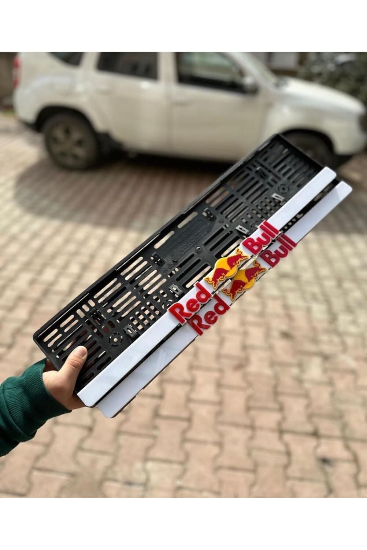 Kişiye Özel 3D Lux Pleksi Takmatik Plakalık Redbull Model