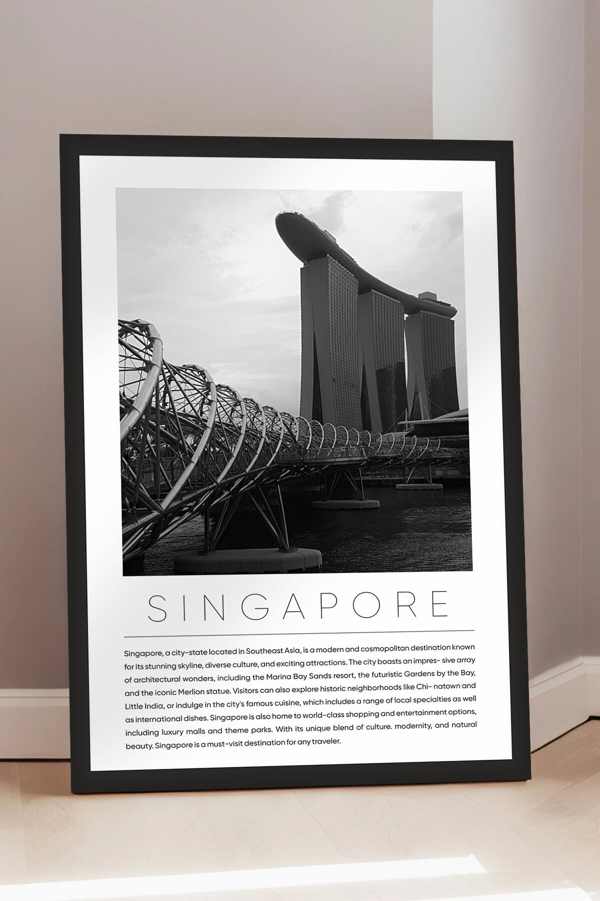 Dünya Şehirleri Koleksiyonu Çerçeve Görünümlü Mdf Tablo