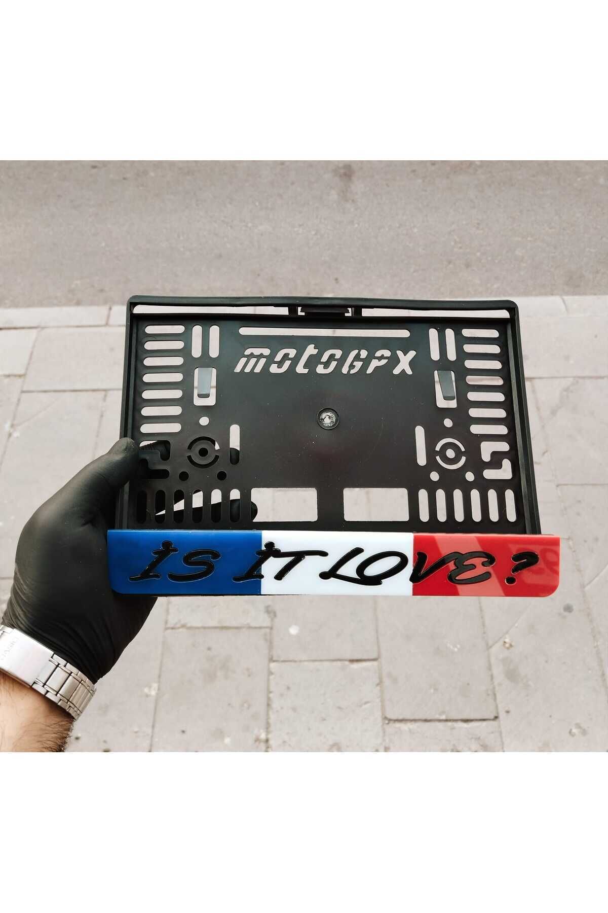 MOTOR PLAKALIK FRANSIZ BAYRAKLI KİŞİYE ÖZEL İSİMLİ TAKMATİK LAZER KESİM PLEKSİ ( 1 ADET )