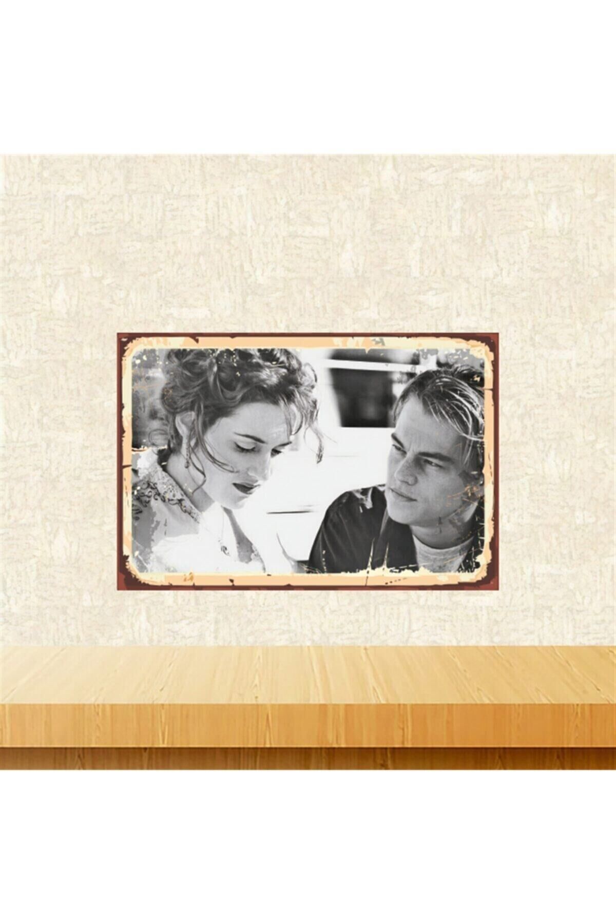 Titanic Rose&jack Tasarımlı 20 x 30 Cm Retro Ahşap Tablo Tkfx5721