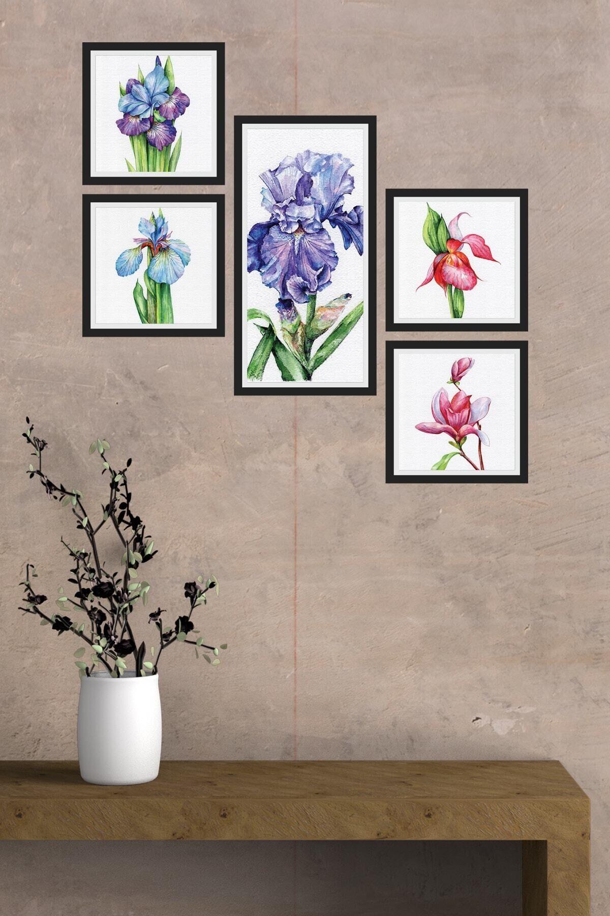 Collage Style 5 Parçalı Mdf Tablo Atf246